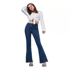 Calça Flare Em Jeans