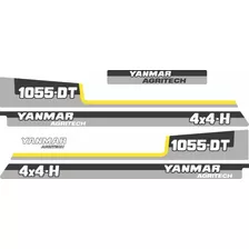 Decalque Faixa Adesiva Trator Yanmar 1055 Dt 4x4