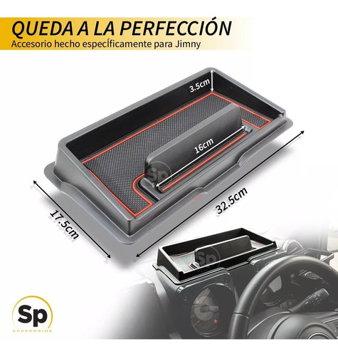 Caja De Almacenamiento Para Consola Central Suzuki Jimny Foto 4