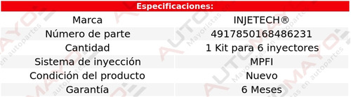 Un Repuesto P/6 Inyectores Injetech G6 V6 3.5l 2005-2006 Foto 2