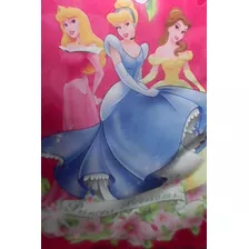 Princesas Por Tres -almohadon Rosa Rasado -40 Cm. Por 40 Cm.