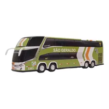 Miniatura Ônibus São Geraldo 2 Andares 30cm - Colecionador