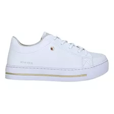 Tenis Feminino Branco Ramarim Plataforma Casual 