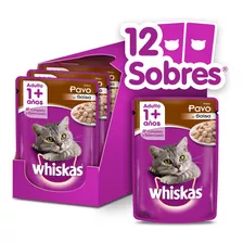 Whiskas Alimento Húmedo En Sobre Gato Pavo Salsa 12 Un