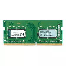 Memória Ram Valueram Color Verde 4gb 1 Kingston Kvr24s17s8/4