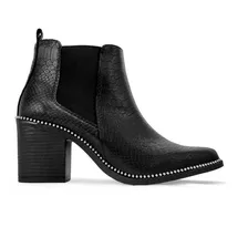 Bota De Dama Botin De Dama Mujer Vaquero Cowboy Comodo Tacon