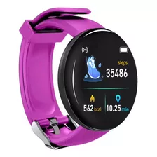 Smartwatch D18 Reloj Inteligente Fitband Redondo Deportivo