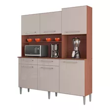 Alacena Mueble Multifun Cocina Valeria 6 Puertas 2 Caj C-h