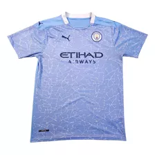 Camiseta Local Manchester City 2020-21, Marca Puma, Talla L