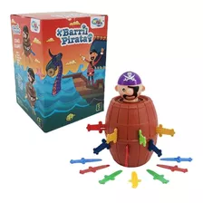 Brinquedo Infantil Barril Pirata Colorido Envio Imediato Top
