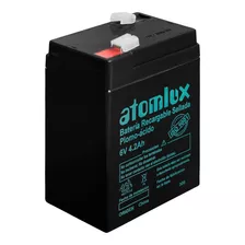 Bateria Gel Recargable Atomlux 6v 4,2ah Luz Emergencia Ups