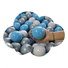 Pelotas Infantiles Para Alberca 25p Comninadas Azules