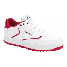 Tenis Junior Casual Karosso R105 Color Blanco/ Rojo