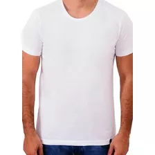 Camiseta Básica 100% Algodão Branca Cool Wave