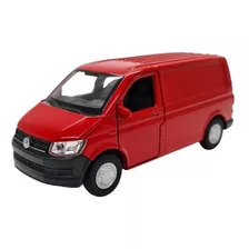 Miniatura Carro Van Volkswagen Transporter T6 Ferro 1:48