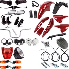 Kit Carenagem Com Farol Pisca Cg 150 Titan 2006/08 Vermelho