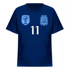 Remeras Afa Niños Selección Argentina Fútbol Algodón Jugador