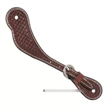 Cowboy Tack® Youth Rosewood Spider Stamp Cowboy Spur Straps