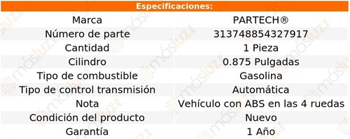 1- Bomba Frenos Accent 1.6l 4 Cil 2006/2011 Partech Foto 3