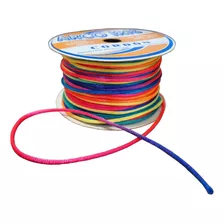 Cordon De Raso Multicolor De 2 Mm X 30 Metros Arco Iris