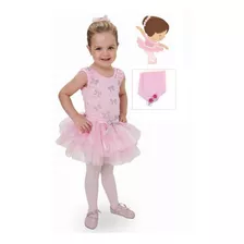 Fantasia Infantil Roupa De Bailarina Ballet Baby Com Luvas