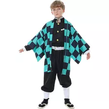 Demon Slayer Cosplay Kimono Traje Para Niños-nezuko/tanjirou