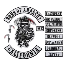 Parches Bordado Sons Of Anarchy Nomad, Samcro, California 