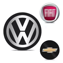 Emblema Adesivo Cromado 58mm Grade Frontal Volkswagen