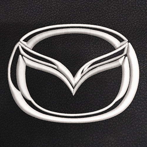 Bolsa  De Basura Para Carro Mazda Logo Blanco Foto 3