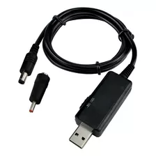 Cabo Conversor De Tensão 5v Dc (usb) P/ 9v Ou 12v Dc (p4)