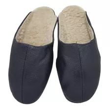 Chinelo Couro Forrado Pantufa Tamanhos Especiais 45 Ao 48