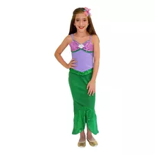 Fantasia Ariel Sereia Infantil