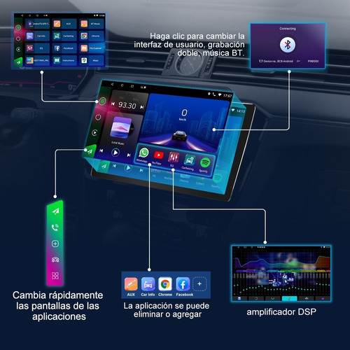 Autoestereo Pantalla Renault Duster Logan 2+32gb Con Carplay Foto 3