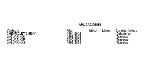 Balatas Delanteras Disco Traseras Jaguar Xk8 1998-2004 Fag Foto 2