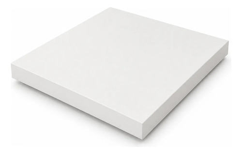 Tampo Escrivaninha 0,75x0,75 Em Mdf Branco Borda Grossa 30mm