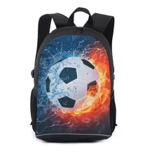 Mochila Escolar De Fútbol Americano De 17 Pulgadas (bu...