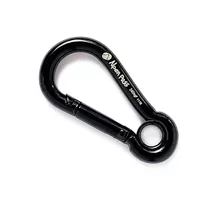 Mini Mosquetão Chaveiro Aço Carbono Preto 7cm 240kgf Alpen P