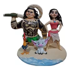 Adorno De Moana ,mawi , Cerdito Y Gallo En Porcelana Fria 