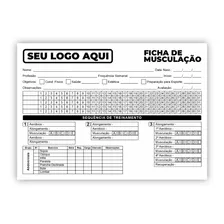 250 Fichas De Treino Personalizado Academia Musculação