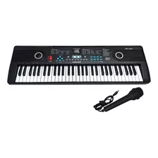 Organo Piano Teclado Musical Percusion Ritmos Electrico Color Negro