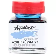 3x Aqualine Aquarela Líquida Aerografia Corfix 30ml Azul Prú