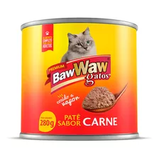 Patê Para Gatos Sabor Peixe Baw Waw Lata 280g