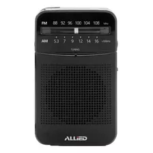 Radio Portatil A Pilas Am Fm Allied Entrada Auriculares Dimm