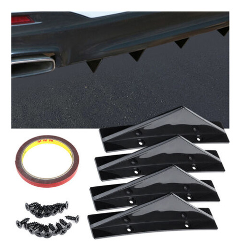 For Dodge Charger Challenger Rear Diffuser Bumper Fins S Ggg Foto 8