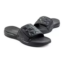 Ojotas Chinelas Clasica Negra Abrojo Velcro Antideslizante