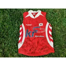 Camiseta Hockey Femenino Selección Korea Autografiada 