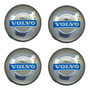 4 Tapas Centro De Rin Volvo C30 C70 S40 S60 S80 V50av70 Gris