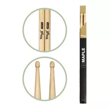 Palillos De Bateria Stagg 7a Punta De Madera Sm7a Color Natural