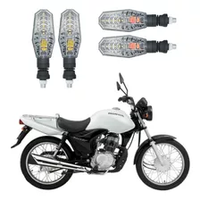 Kit 4 Setas Diant/ Tras. Pf01 Honda Cg 125 Cargo 2010 2011