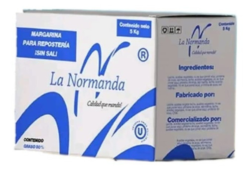 Margarina Para Repostería Sin Sal La Normanda 5 Kg